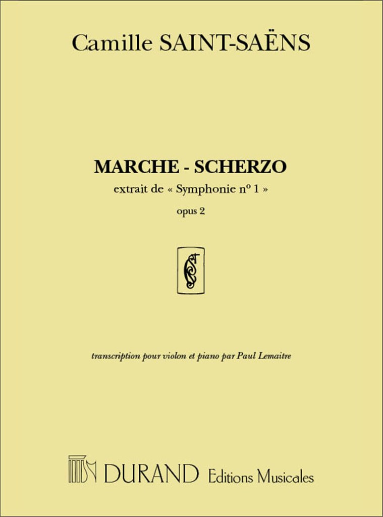 Marche Scherzo Extrait De Symphonie N.1 Opus 2